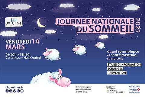 Affiche journée nationale du sommeil 2025, vendredi 14 mars